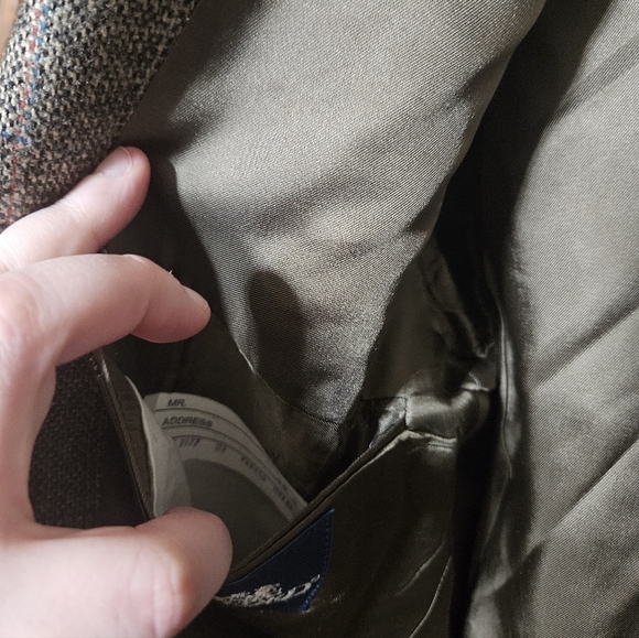 Stafford Tweed Men’s 2 Button Blazer Jacket Size 40R Tailored In The U.S! - Picture 6 of 10